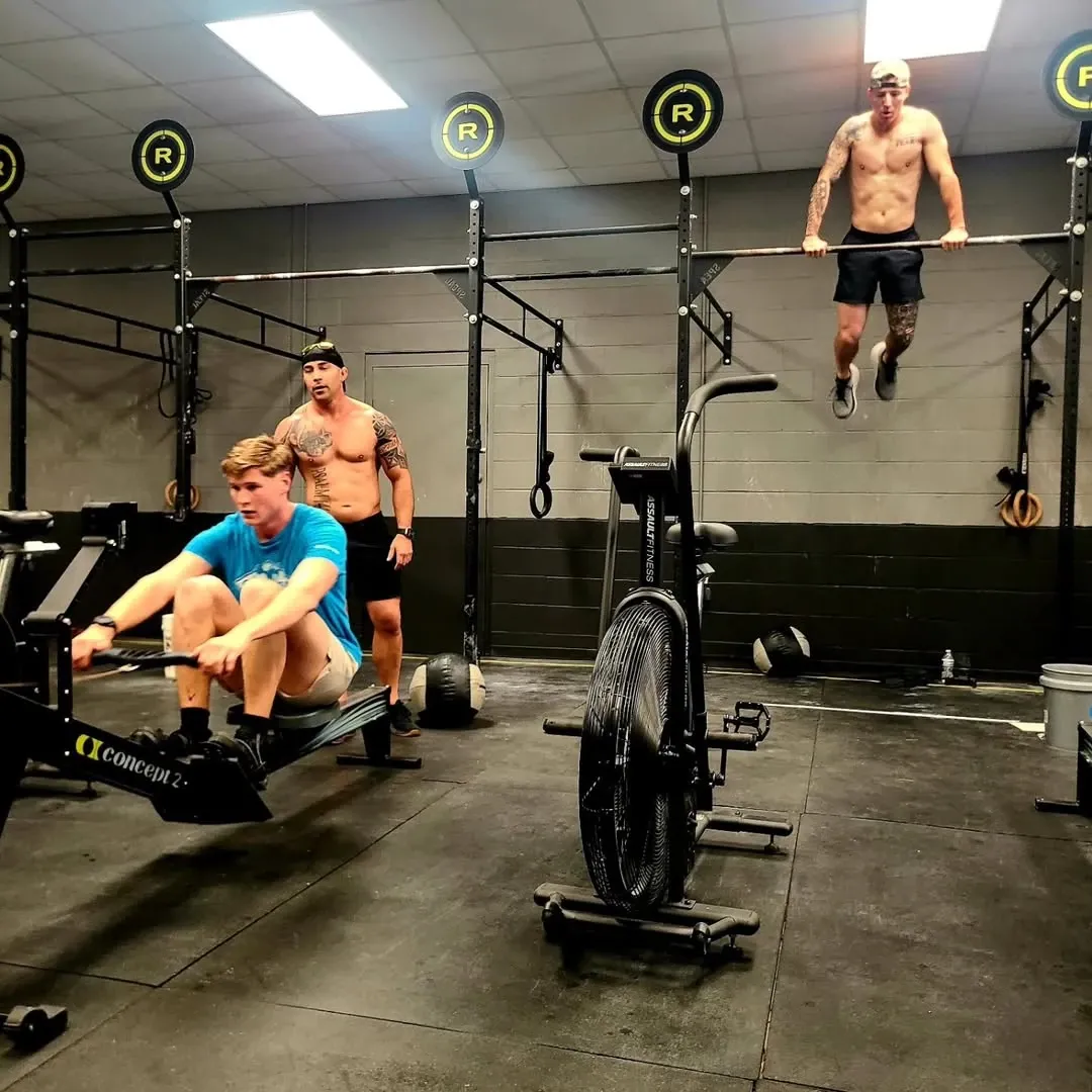 A group of members and coaches from the gym
